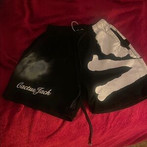 Black and White Men Shorts